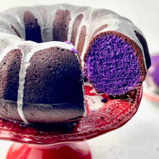 Purple velvet bundt